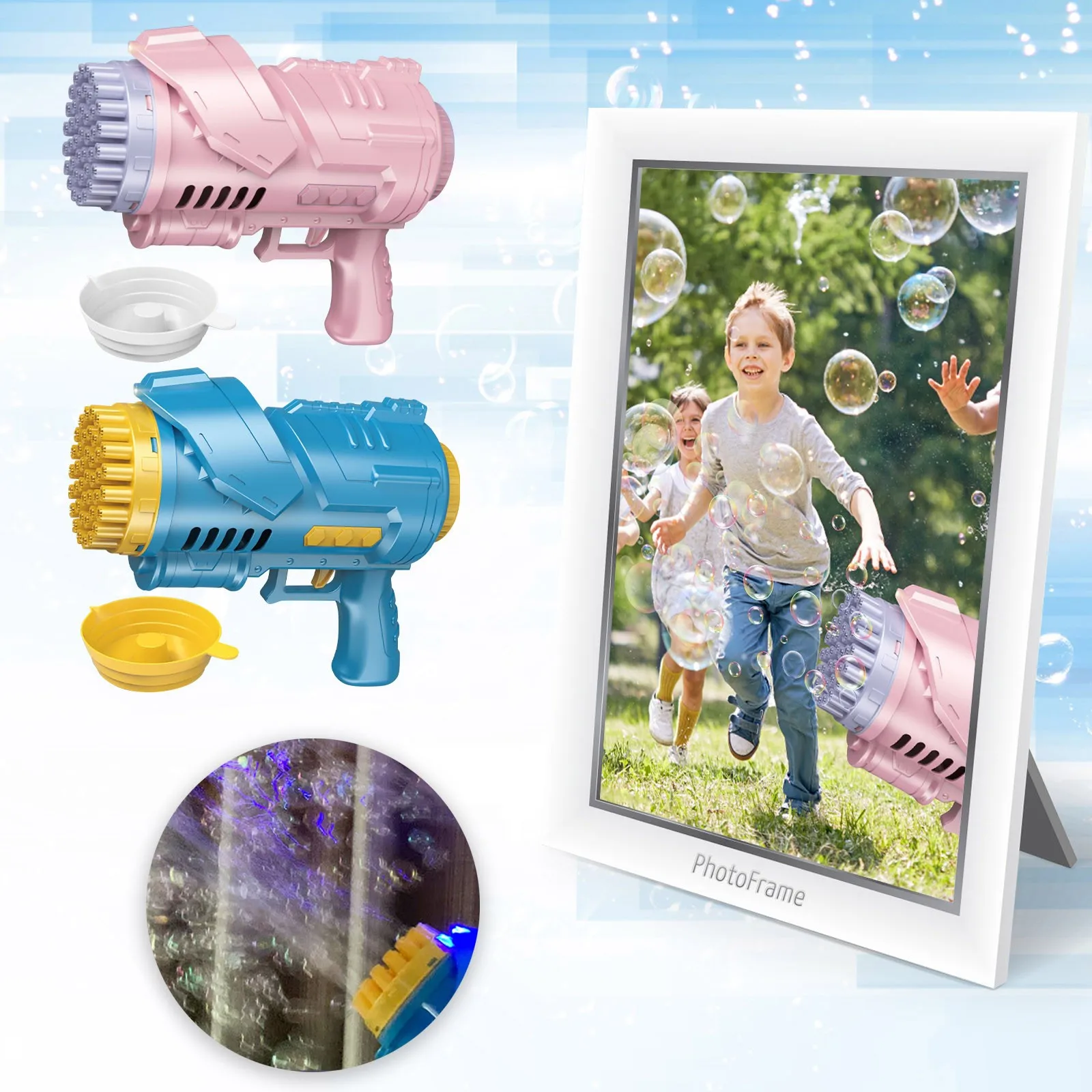 

2 Year Old Girl Gifts Bubble Blowing Toys 40 Holes Dazzling Bubble Bubble Machine Outdoor Gifts Gazillion Monsoon Bubble Refill