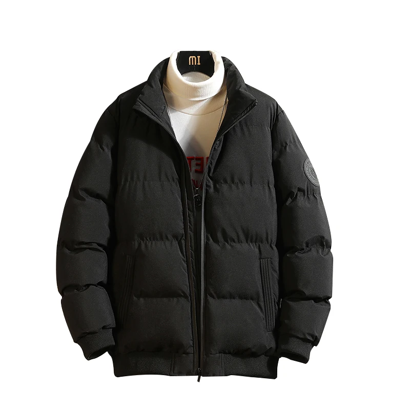 2022 Streetwear Cotton Padded Jacket Slim Fit Coat Men Bomber Jacket Casual Autumn Winter Jacket Thicken Men Fashion Clothing