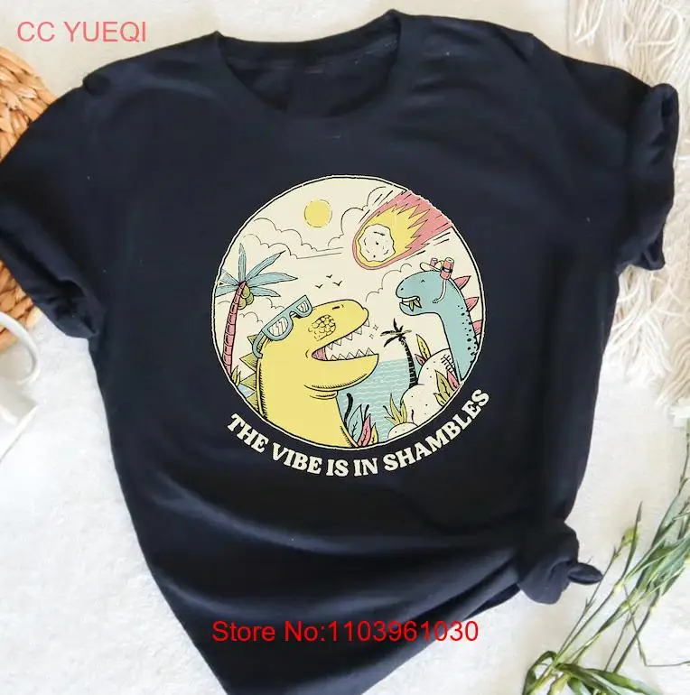 Рубашка с надписью The Vibe Is In Shambless забавная модель рубашка для психического