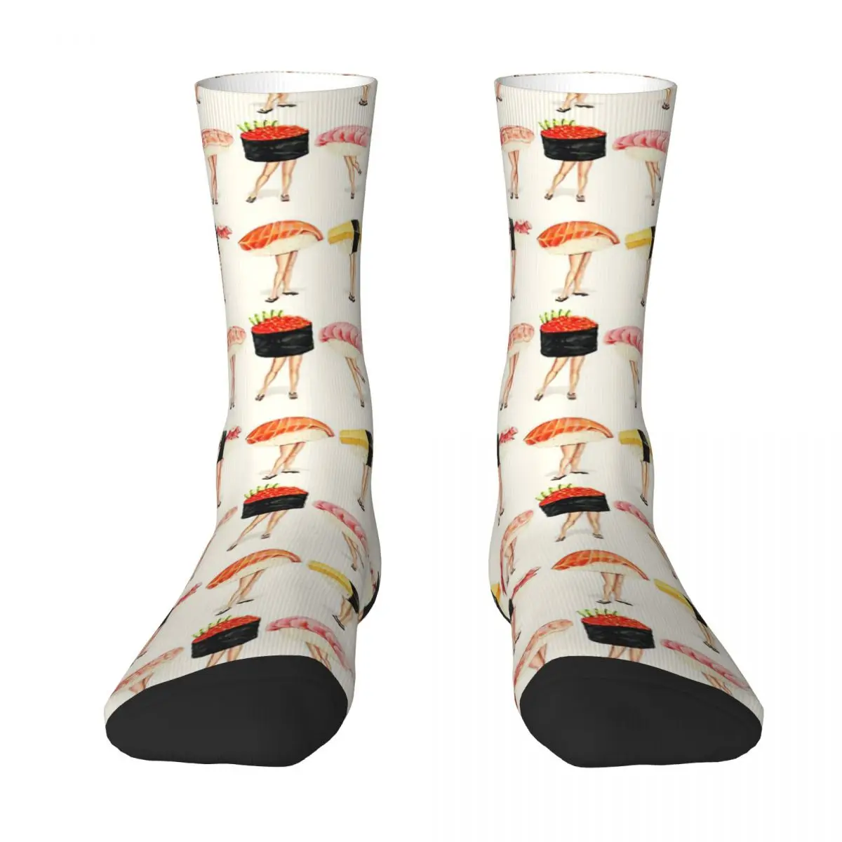 Sushi Pin-Ups Pattern Adult Socks,Unisex socks,men Socks women Socks