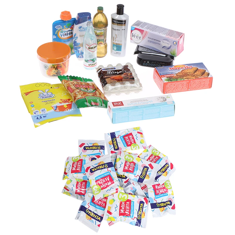 

Miniature drink food canned food play blind bag play supermarket toy