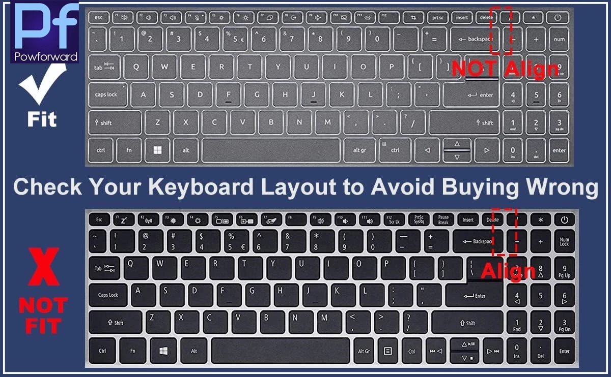 Силиконовая накладка на клавиатуру ноутбука Acer Aspire 5