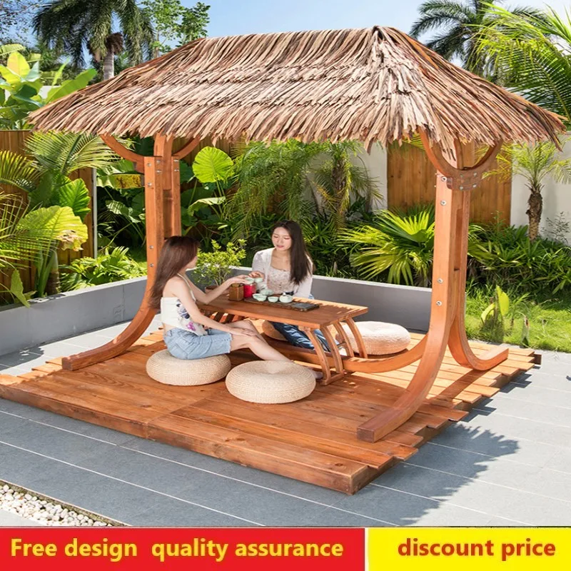 

Outdoor sun panel windproof and waterproof pavilion villa courtyard garden barbecue leisure awning awning