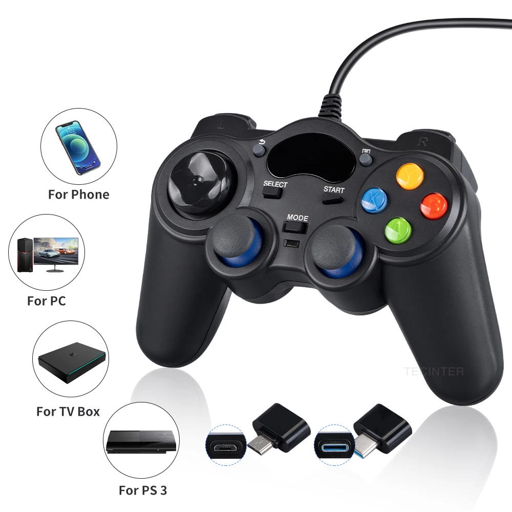 USB Wired Gamepad For Android/PC/Set-Top Box /PS3 Game Console Accessories Universal Interface