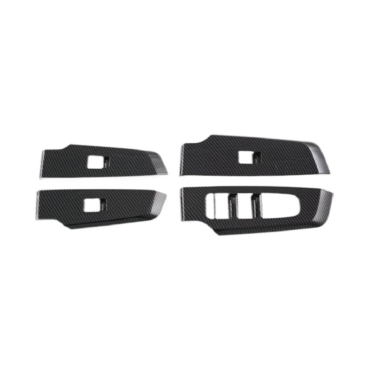 

Car Left Drive Carbon Fiber ABS Interior Door Bowl Frame Cover Glass Switch Panel for Mitsubishi Outlander 2022 2023