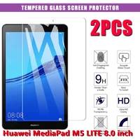 2 pcs tempered glass for huawei mediapad m5 lite 8 jdn2 l09 tempered glass tablet 9h 0 3mm screen protectors film