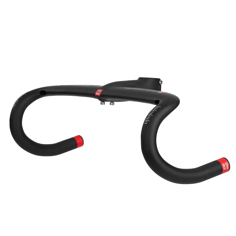 2022 New ZNIINO black Full Carbon Fiber Integrated Road Bicycle Handlebar Bike Handle Bent bars with stem 400/420/440mm