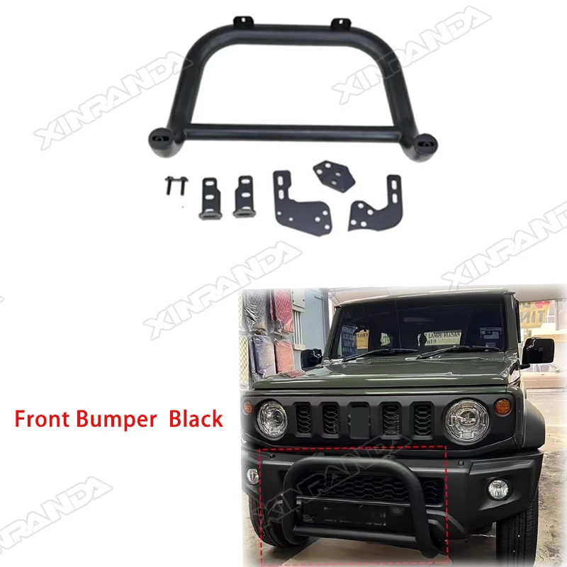 

Передний маленький стальной бампер Bull Bar для Suzuki Jimny JB74 JB64 JB74w JB64w 2018- 2025 Sierra или задний бампер 3/5 дверей Jimny