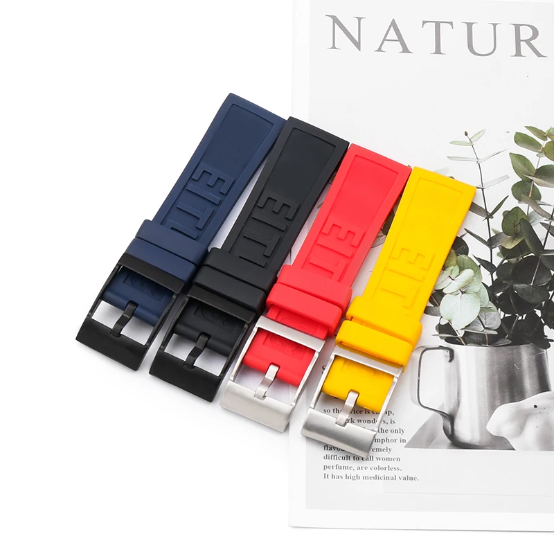 Watch accessories for Breitling rubber watch band outdoor sports waterproof watch band for men and women