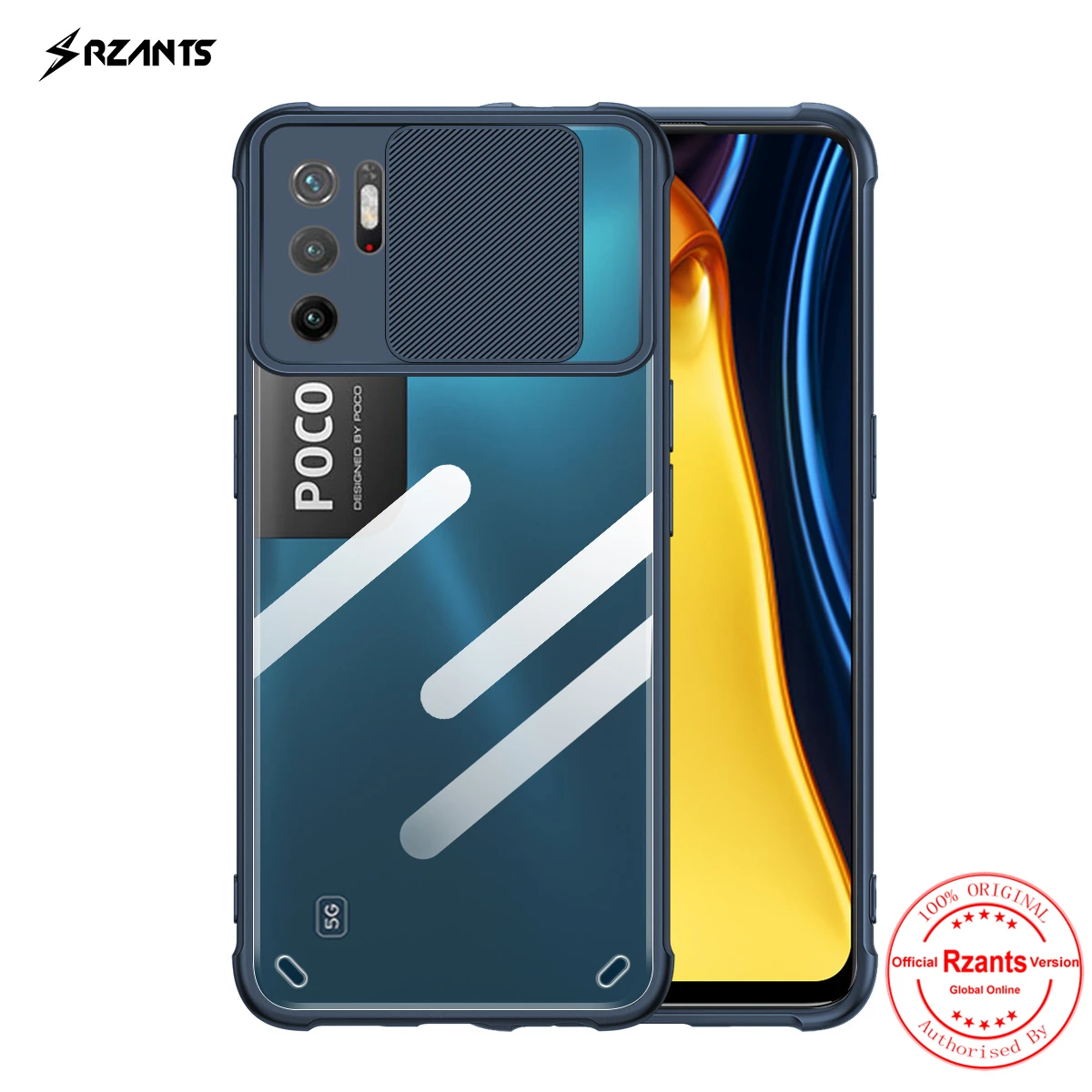 Rzants For Xiaomi POCO M3 M4 PRO Redmi Note 10 5G Case [Lens Protection] Air Bag Conor Slim Thin Clear Cover Casing
