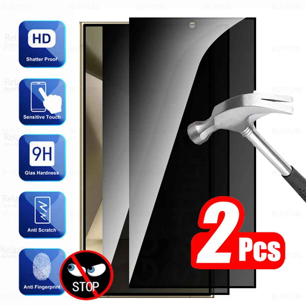Для Samsung Galaxy S24 Ultra тонированное стекло 2 шт. закаленное S 24 Plus + S24Plus S24Ultra 5G защита