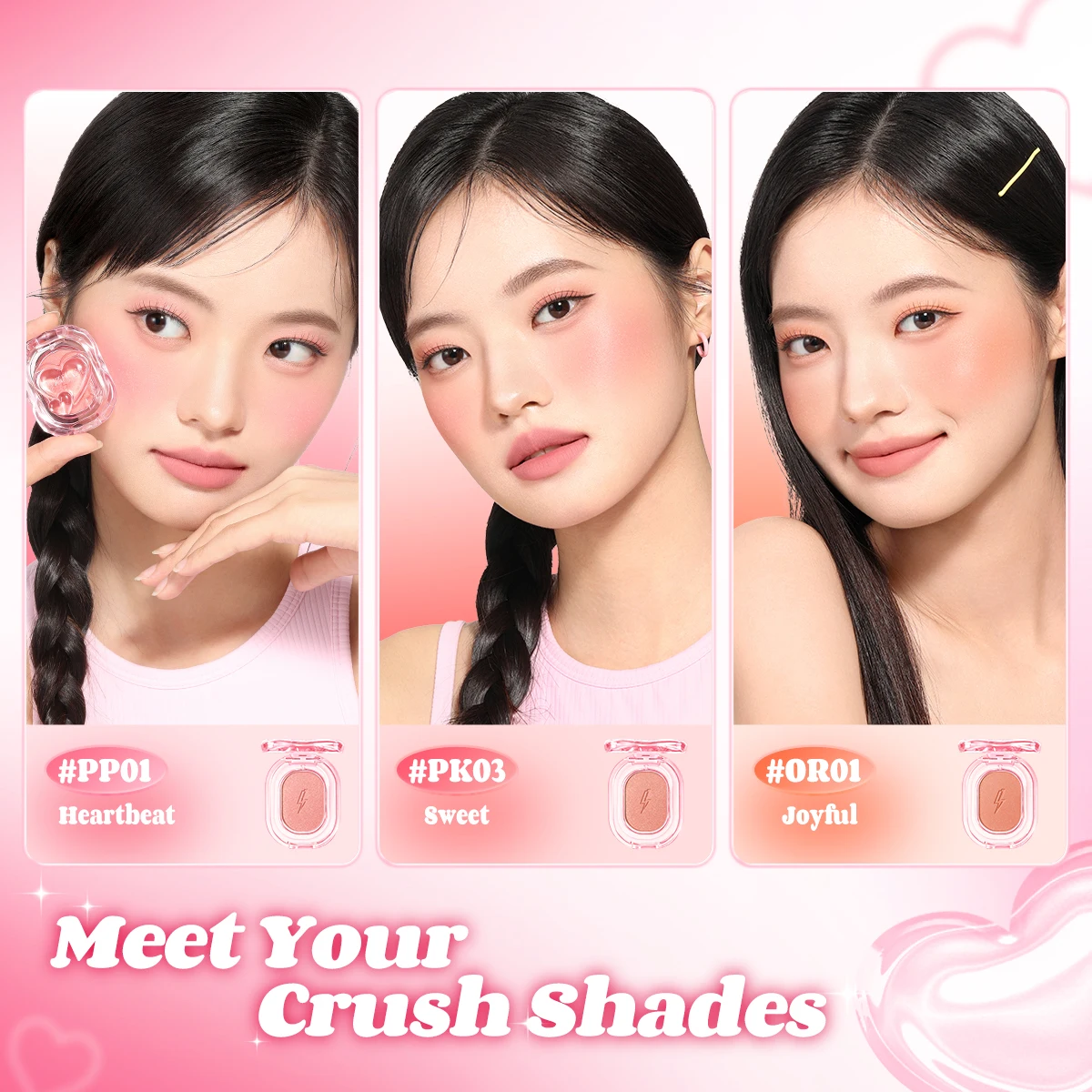 PINKFLASH матовая натуральная пудра для румян палитра высокопигментный оттенок щек