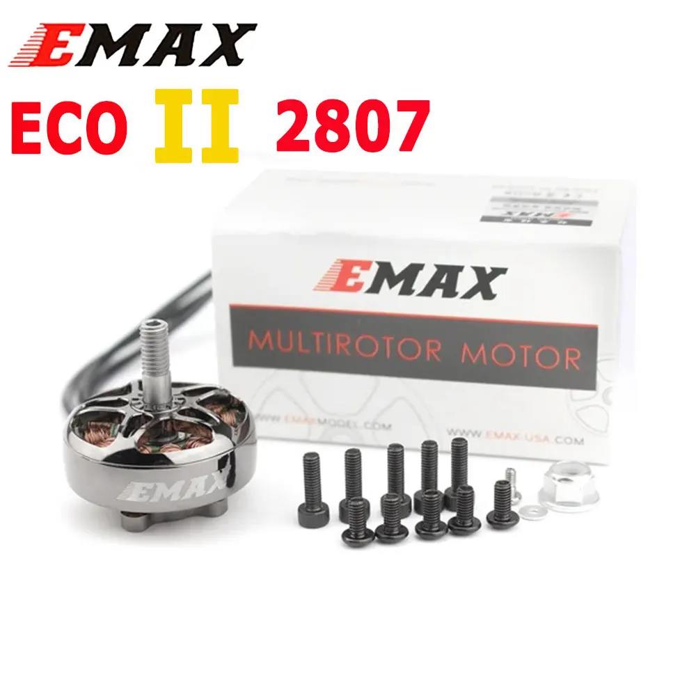 EMAX ECOII Series ECO II 2807 6S кв 5S 4S бесщеточный двигатель для FPV гоночного