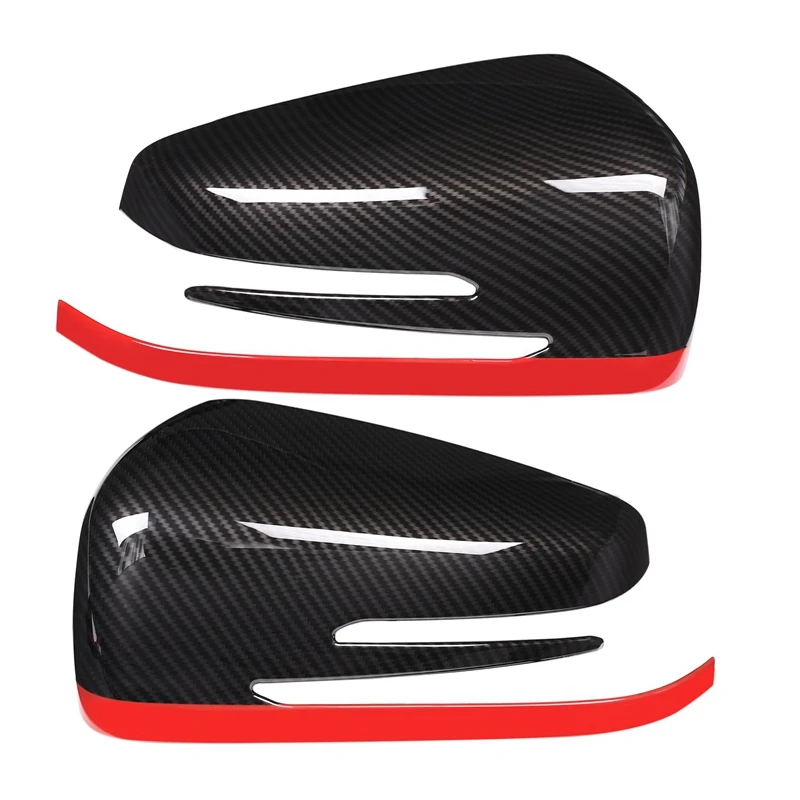 

4 X Abs Side Door Rearview Mirror Cap Cover Trim For Mercedes Benz A Cla Gla Glk Class W176 W117 X156 X204