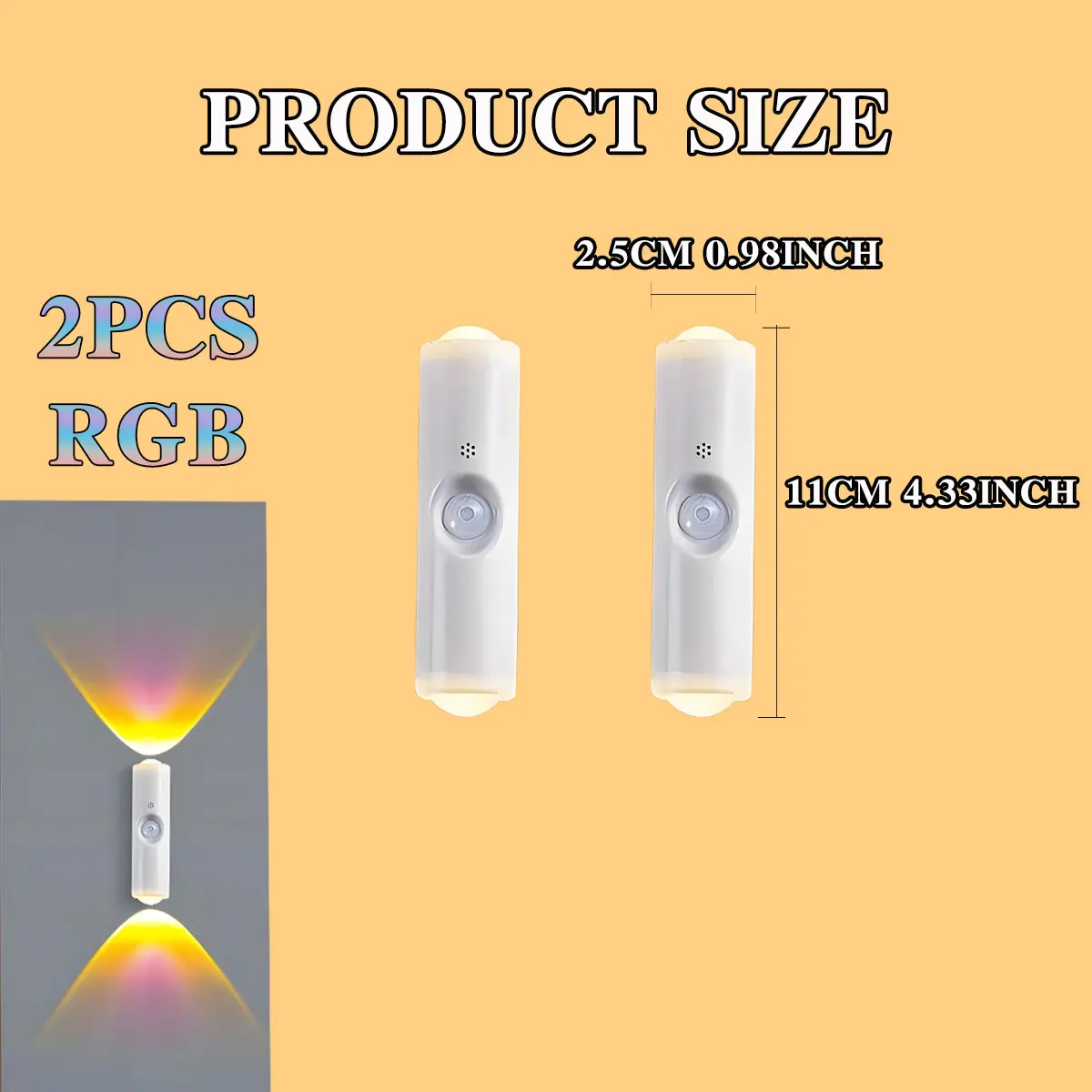 

USB-ночник с датчиком движения RGB