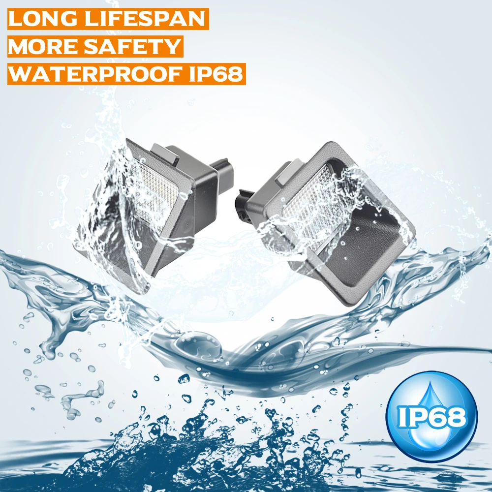 Лампа для Nissan Titan A61 2016-2019 Frontier(D41) 2022- 26510-EZ00A с номерным знаком цвет белый без ошибок