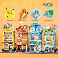 pokemon pikachu charmander squirtle bulbasaur building blocks pokemon systematic development puzzle assembly childrens toy gift