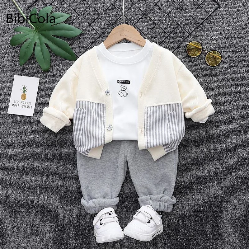 

Повседневный однобортный свитер для маленьких мальчиков; Куртка; Свитер с длинными рукавами и круглым вырезом; Детский повседневный спорти...