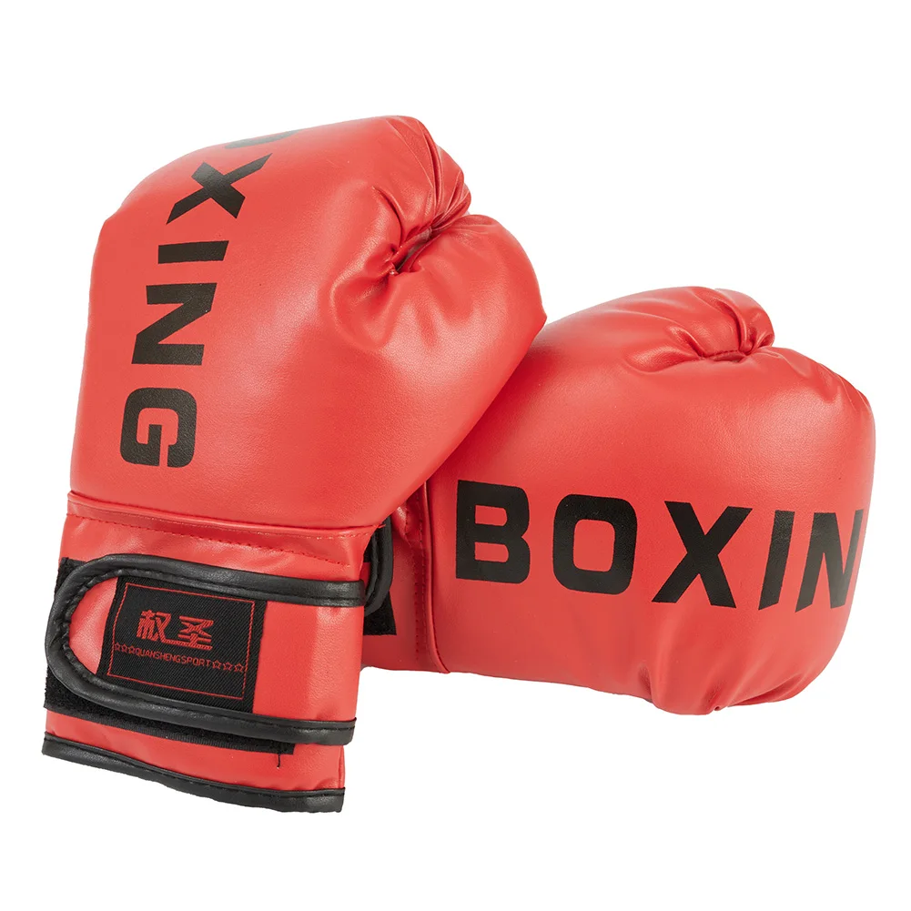 Men\'s Boxing Gloves For Men Women PU Karate Muay Thai Guantes  Free Fight MMA Sanda Training Adults Kids Equipment