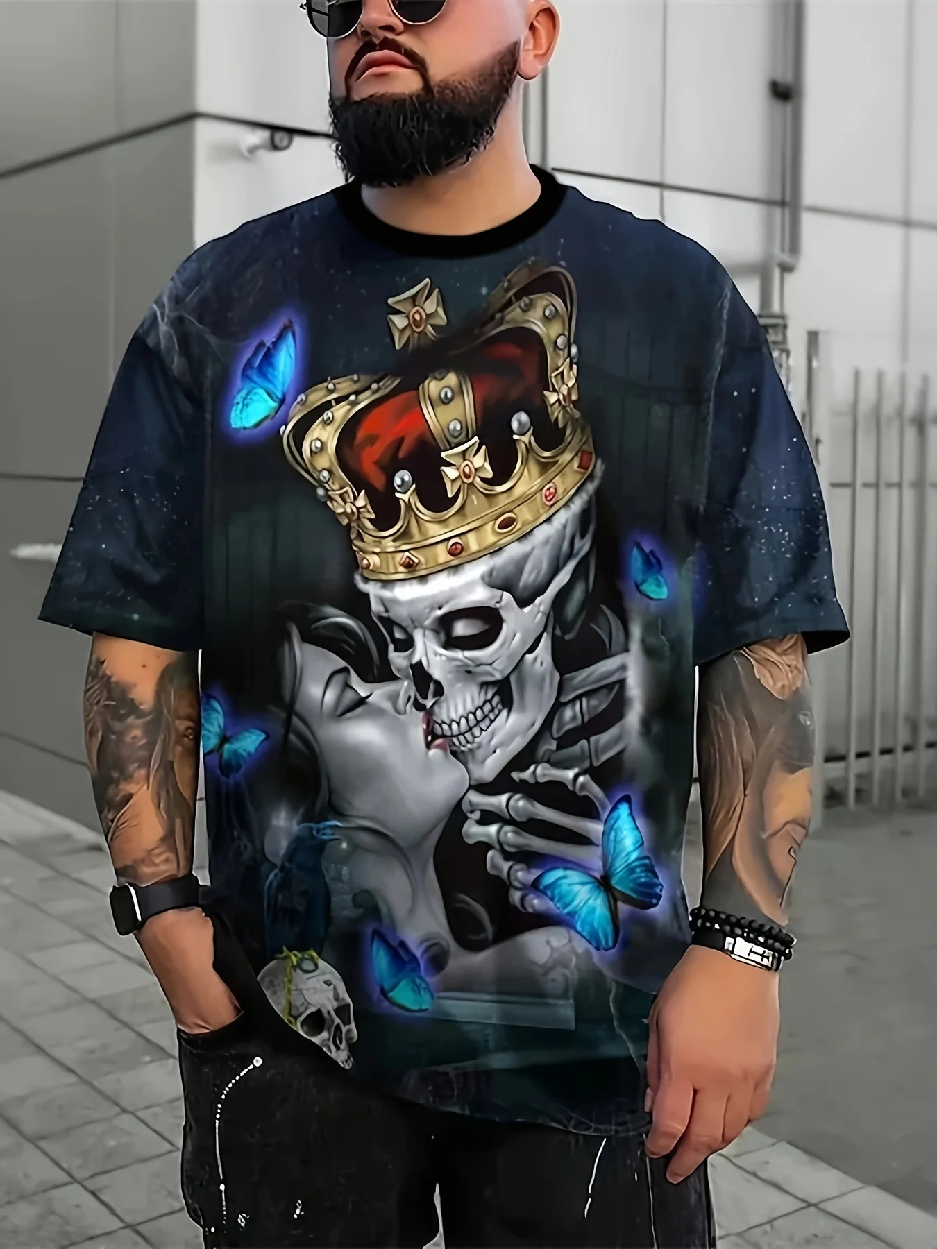 Футболка с 3D-принтом викингов воинов модный дышащий топ коротким рукавом в стиле