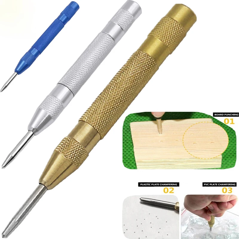 

Automatic Centre Punch General Automatic Punch Woodworking Metal Drill Adjustable Spring Loaded Automatic Punch Hand Tools Sets