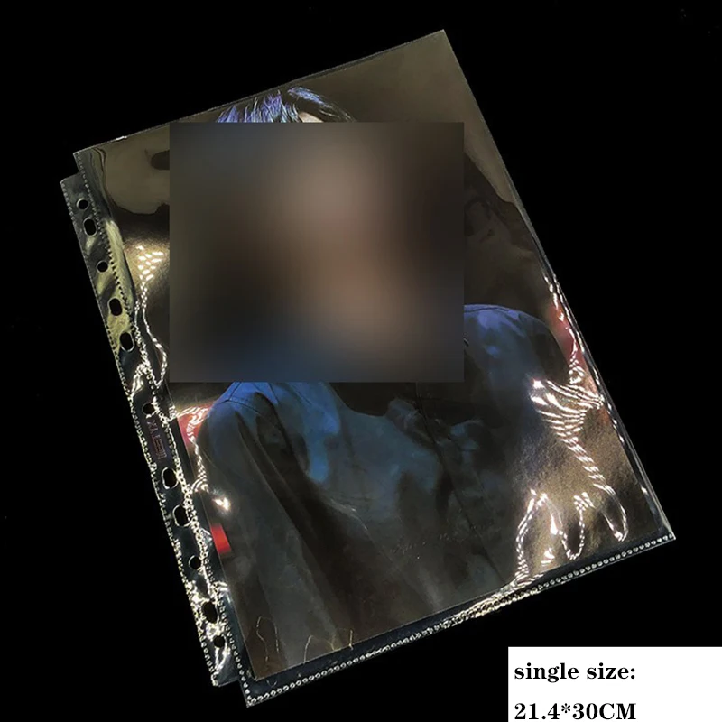 

20PCS Ultra A4 1-Pockets Transparent Card Pages Postcard Holder Protector Albums Pages For Album Card Poster A4 Magazine Page