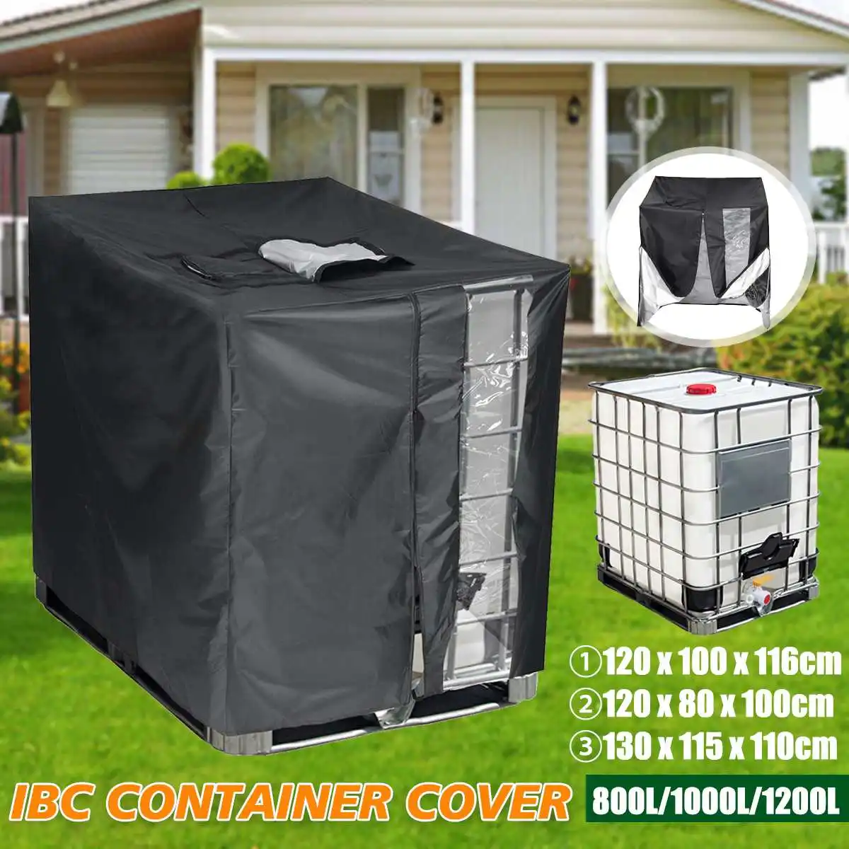 

Чехол IBC для защиты от дождя, воды и пыли, 800/1000/л