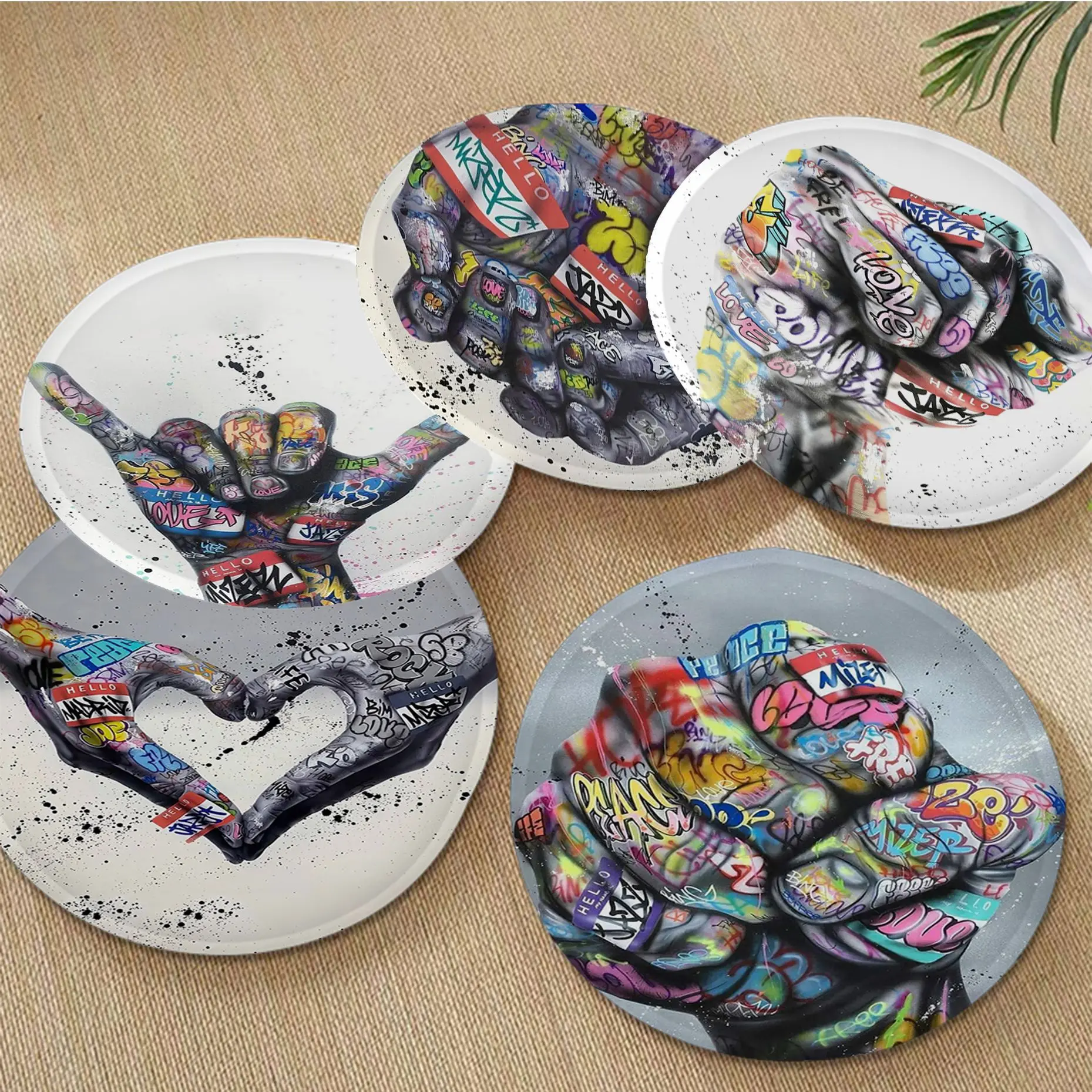 

Graffiti Art Color Art Chair Mat Soft Pad Seat Cushion For Dining Patio Home Office Indoor Outdoor Garden Cushion Pads