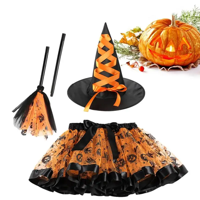 

Kids Witch Costume Witch Accessories Halloween Dresses Elastic Adds Halloween Atmosphere For Halloween Carnival Role Play