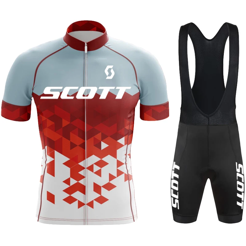 

Коллекция 2022 года, велосипедная одежда команды Скотт, велосипедный комплект из Джерси, летняя велосипедная одежда с короткими рукавами для ...
