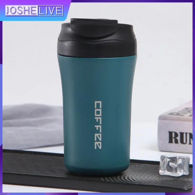 

Frosted Double Layer Insulation Cup Convenient Scratch-resistant 400ml European-style Coffee Mug Durable 1pc Creative Car Cup