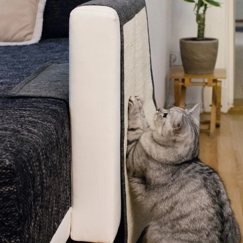 

Sisal Mat Protect Your Sofa from Scratching Easy Installation Protecting Couch Sisal Shields Scratch Deterrent