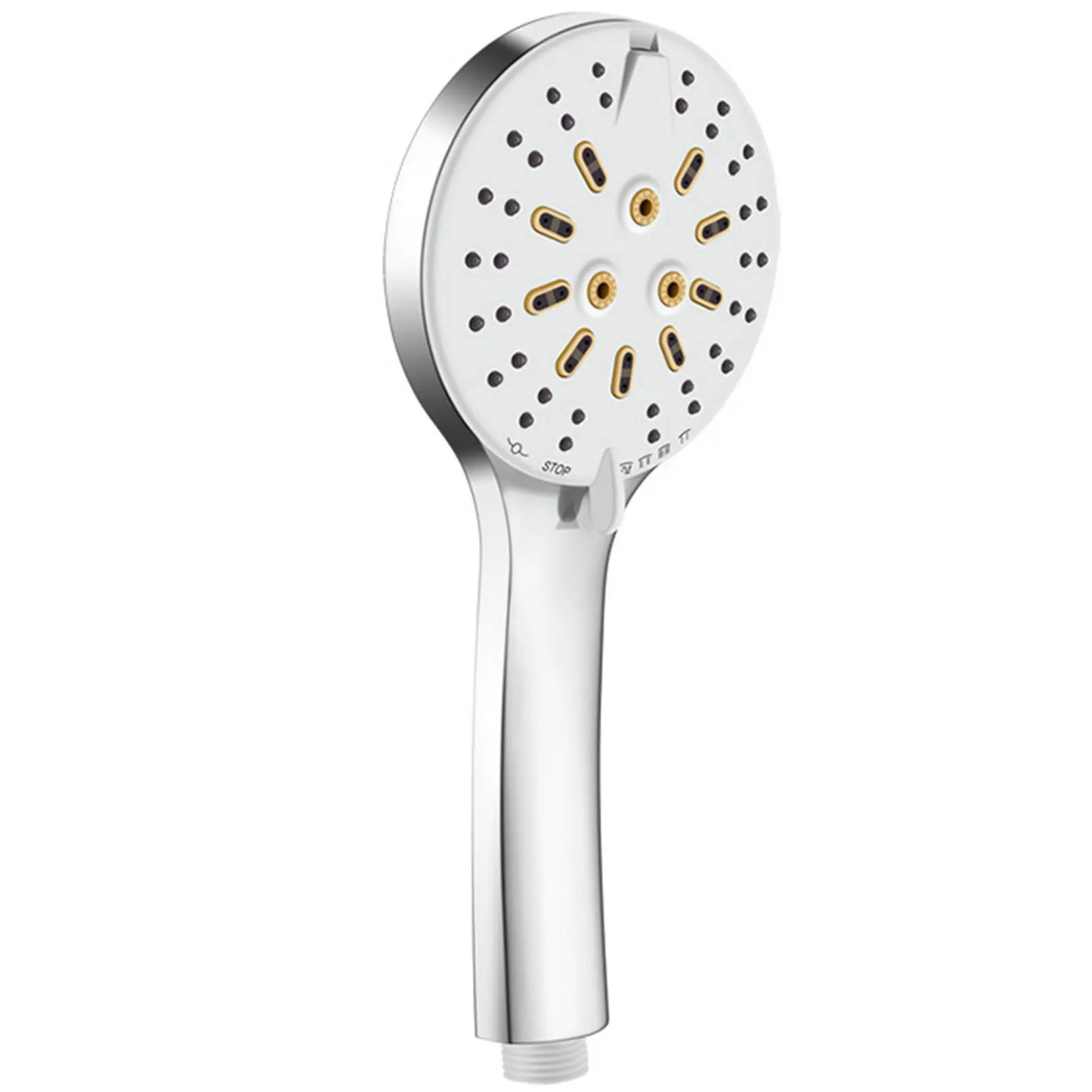 

High Pressure Power Shower Head with 7 Spray Settings 6 Water Modes 2 Colors Black and Silver