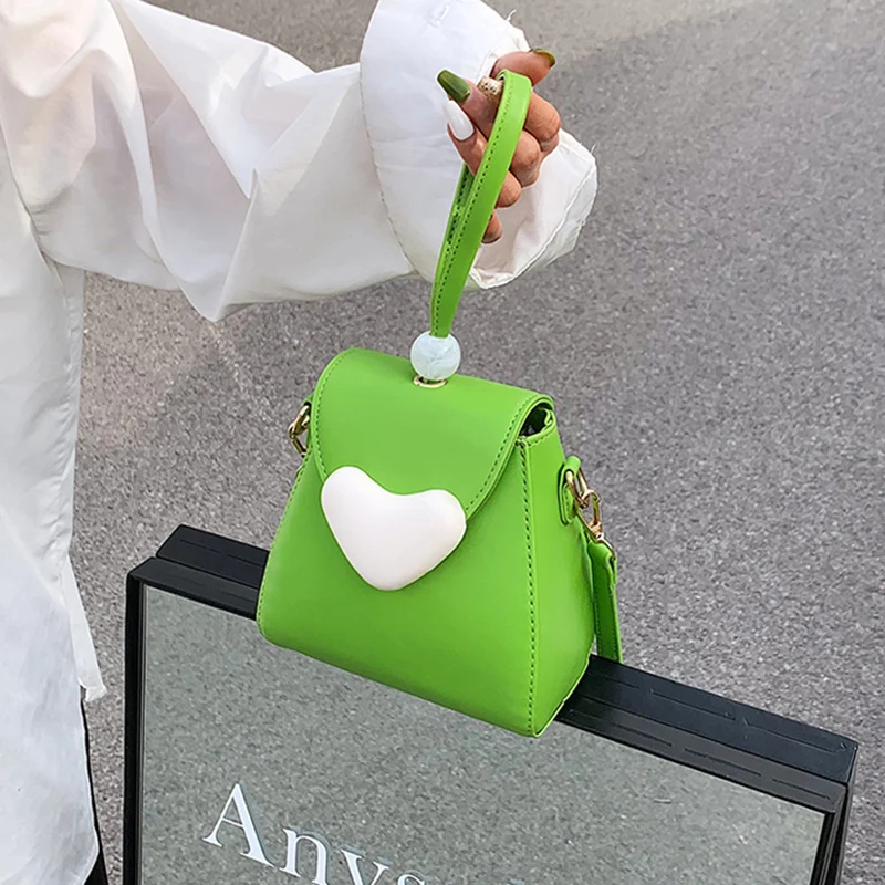 

Brand Women Mini Handbag And Purses Pu Leather Chain Crossbody Bag Green Small Totes Party Clutch Luxury Designer Shoulder Bags