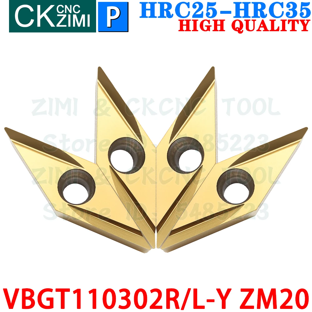 VBGT110302R-Y ZM20 VBGT110302L-Y Металлокерамические вставки Инструменты для наружных