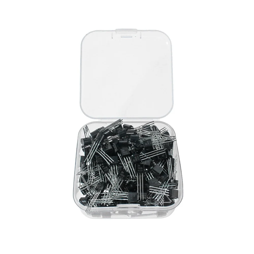 

200pcs/box Transistors kit 2N2222 2N2907 2N3904 2N3906 2N5401 2N5551 PNP Transistor