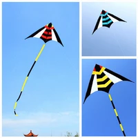 free shipping large delta kites reel outdoor toys for kids bee kites nylon ripstop albatross kite factory