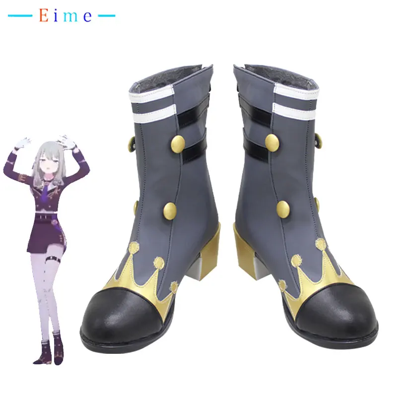 

Игровой проект Sekai, красочные сценические туфли Kusanagi Nene для косплея, искусственная кожа, Хэллоуин, искусственная кожа, реквизит для косплея, изготовление на заказ