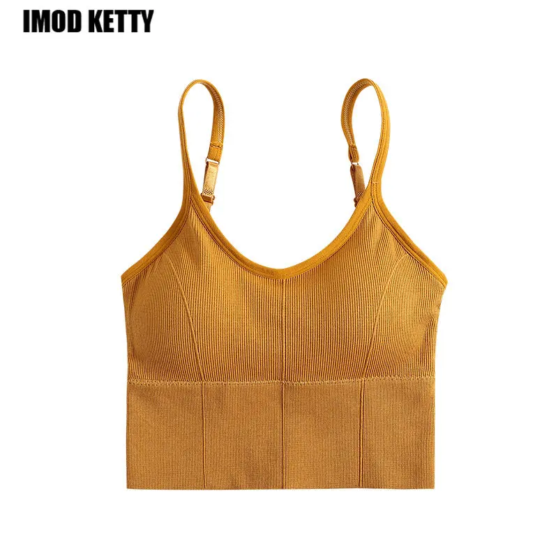 

Спортивный бюстгальтер, женский бюстгальтер, топы со встроенными бюстгальтерами, новинка 2023, женские топы-трубы, сексуальный укороченный топ, вязаное нижнее белье, Майки с открытой спиной