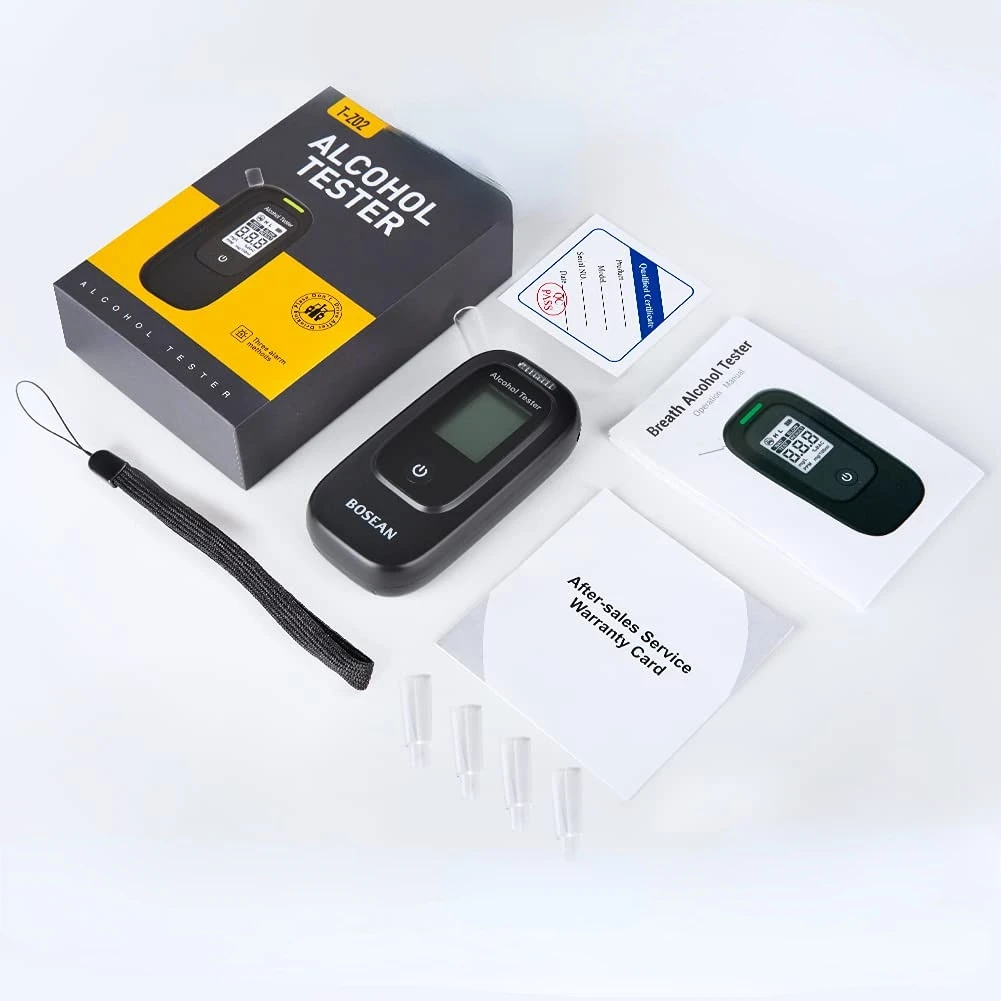 

T-Z02 Alcohol Tester Digital Breath Tester Breathalyzer Gas Alcohol Detector for Personal & Professional Use