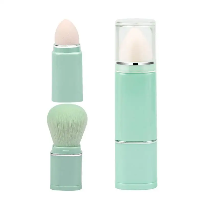 

Beauty Tools Easy To Carry Push-pull Design Sponge Head Makeup Brush Makeup Brush Loose Paint Brush Soft Bristles Opp Packaging