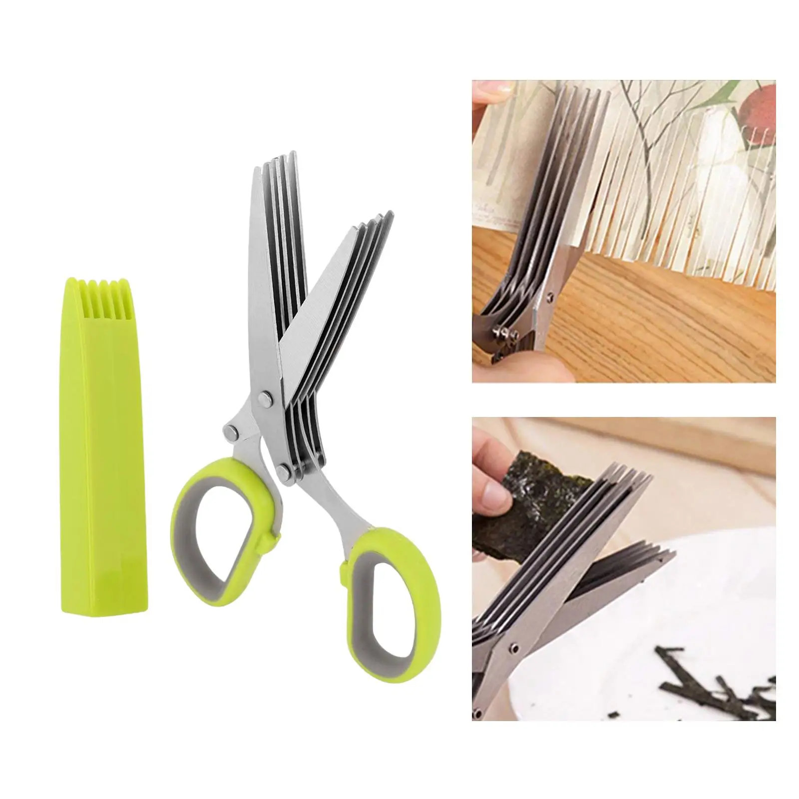 Кухонные ножницы-шалоты 5-слойный нож для нарезки овощей лука травы столовые