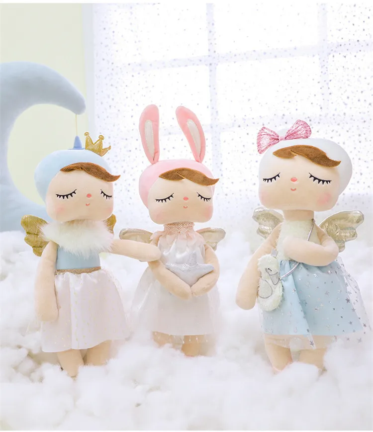 

[Funny] Stuffed plush toys Fruit Angel Girl Cloth Doll plush PP cotton Toy Soft Stuffed pillow doll soothing baby birthday gift