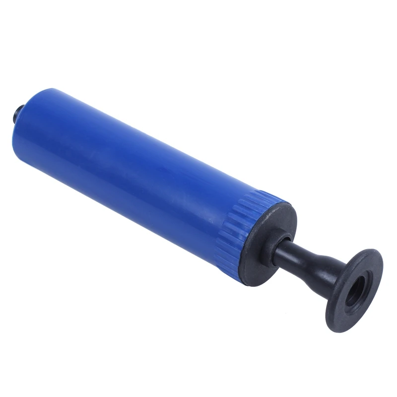 

3X Football Soccer Inflatable Ball Hand Air Pump With Needle Blue