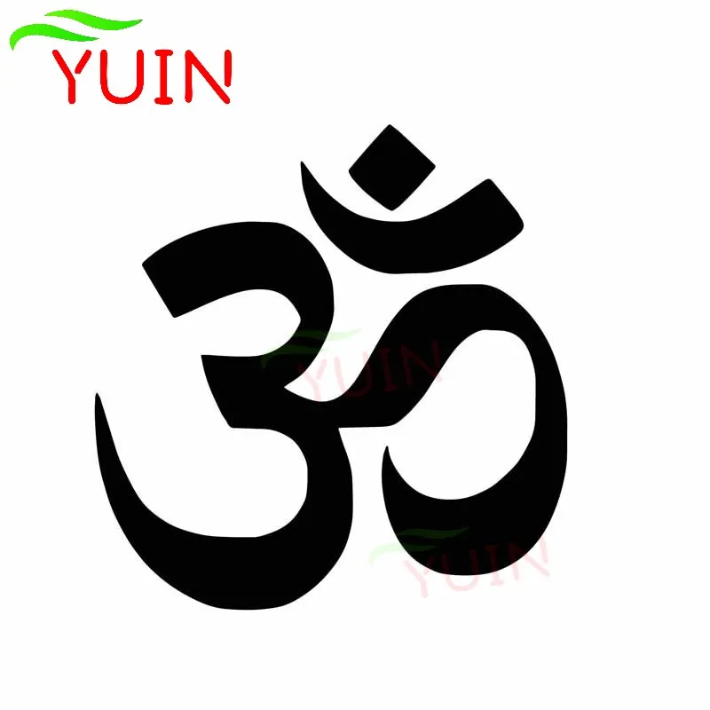 

YUIN Buddha Hindu Yoga Symbol Decals Fashion Rear Windshield Decoration PVC Waterproof Sunscreen Sticker Can Be Customized Color