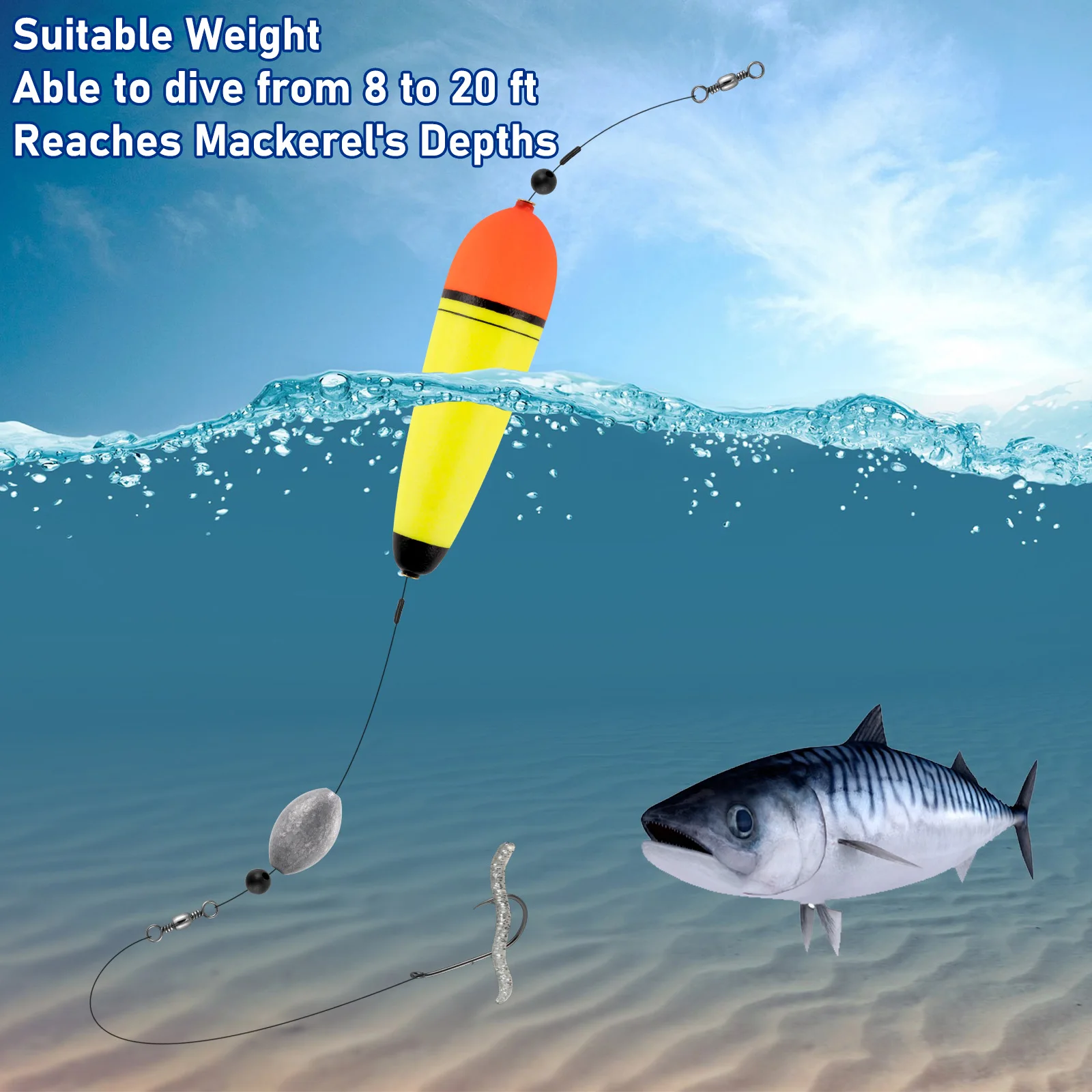 Набор рыболовных поплавков для рыбалки 30 г