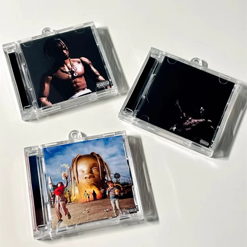 Рэп Трэвис Скотт МИНИ-музыка CD NFC брелок для игр песен Astroworld альбом Utopia DIY ожерелье