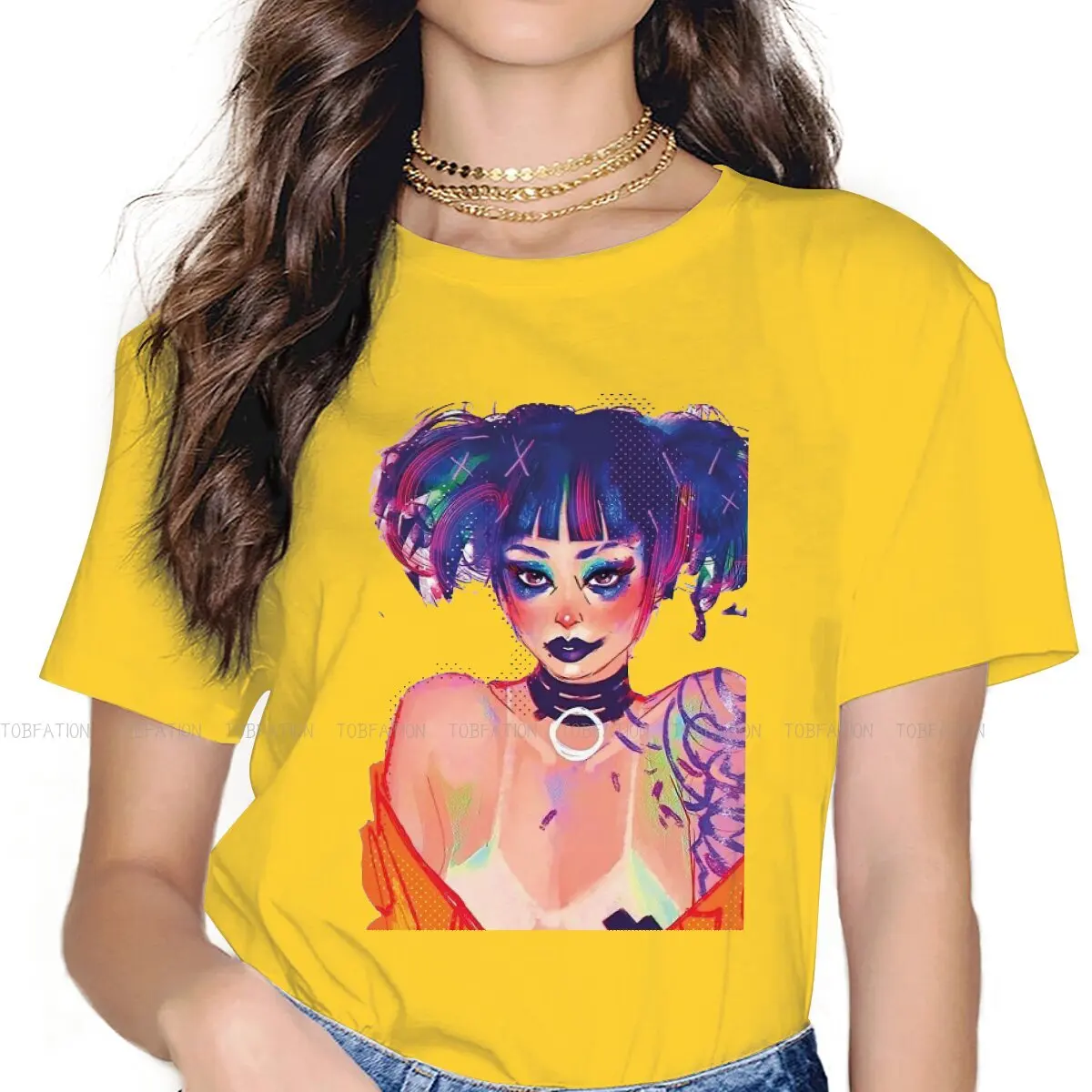 

The Girl Newest TShirts Love Death&Robots Science Fiction Fantasy Horror And Comedy Girl Harajuku Fabric T Shirt Round Neck 5XL