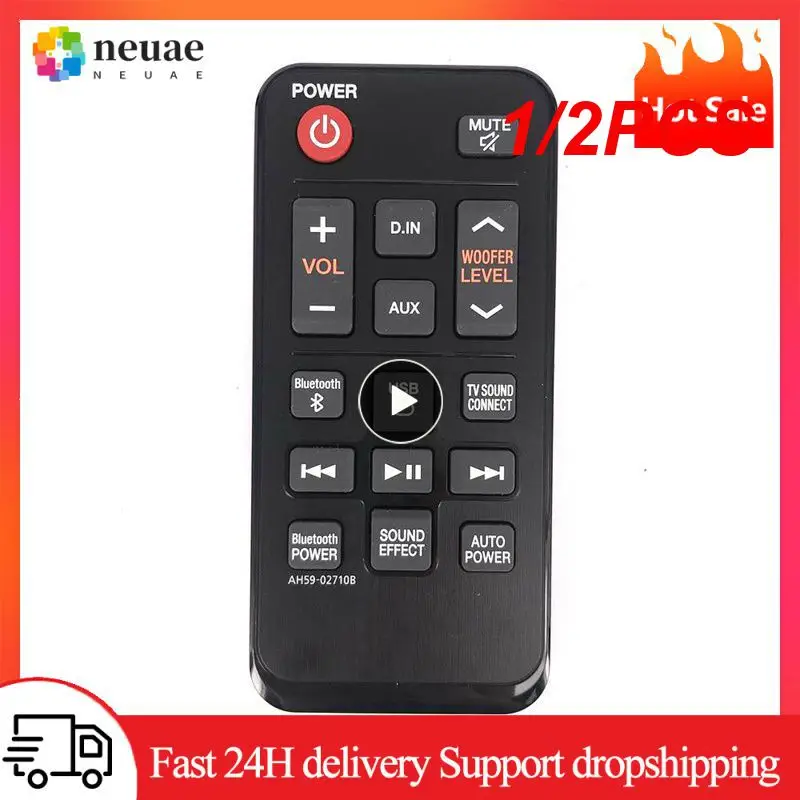 1/2PCS Audio Sound Bar AH59-02710B remote control Replacement for Samsung HW-J250 HW-JM25 ECHO Soundbar Remote Controller Black