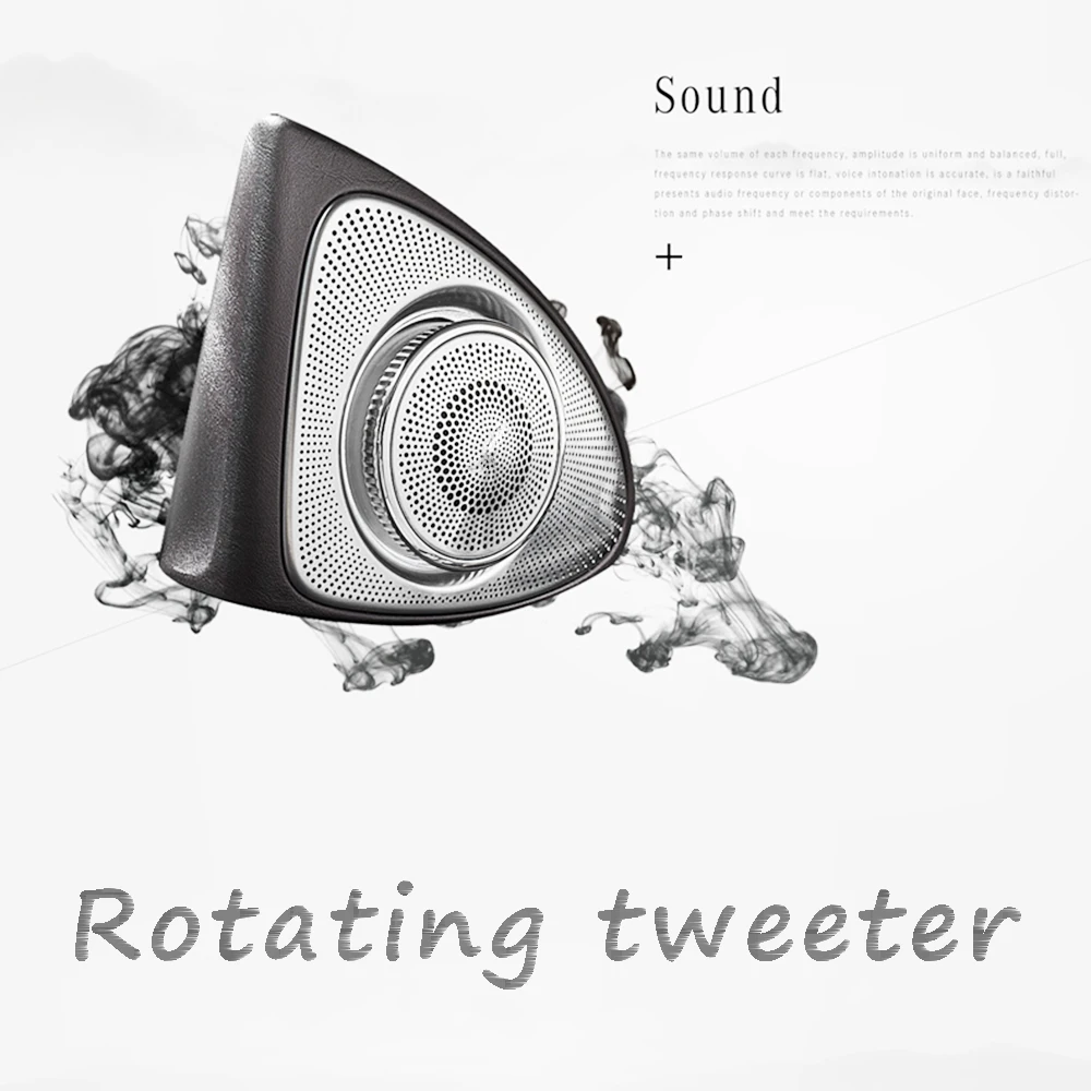 

Car 3/7/64 Colors Led Ambient Light 3D Rotary Tweeter Speaker for Benz A/C/E/S/GLC class w205 w213 x253 w222 w177 c200 E200L